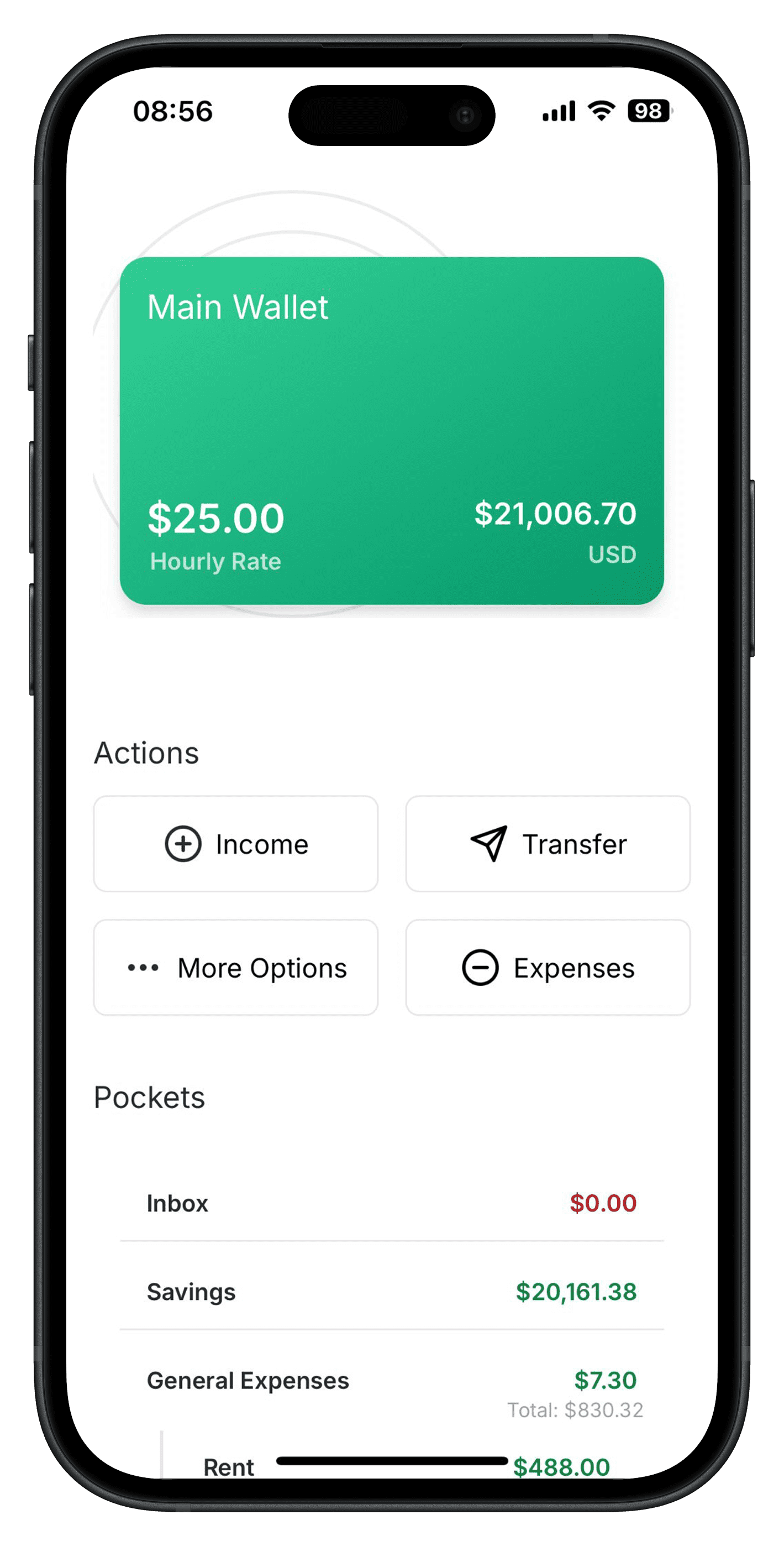 Budget Tracker app preview