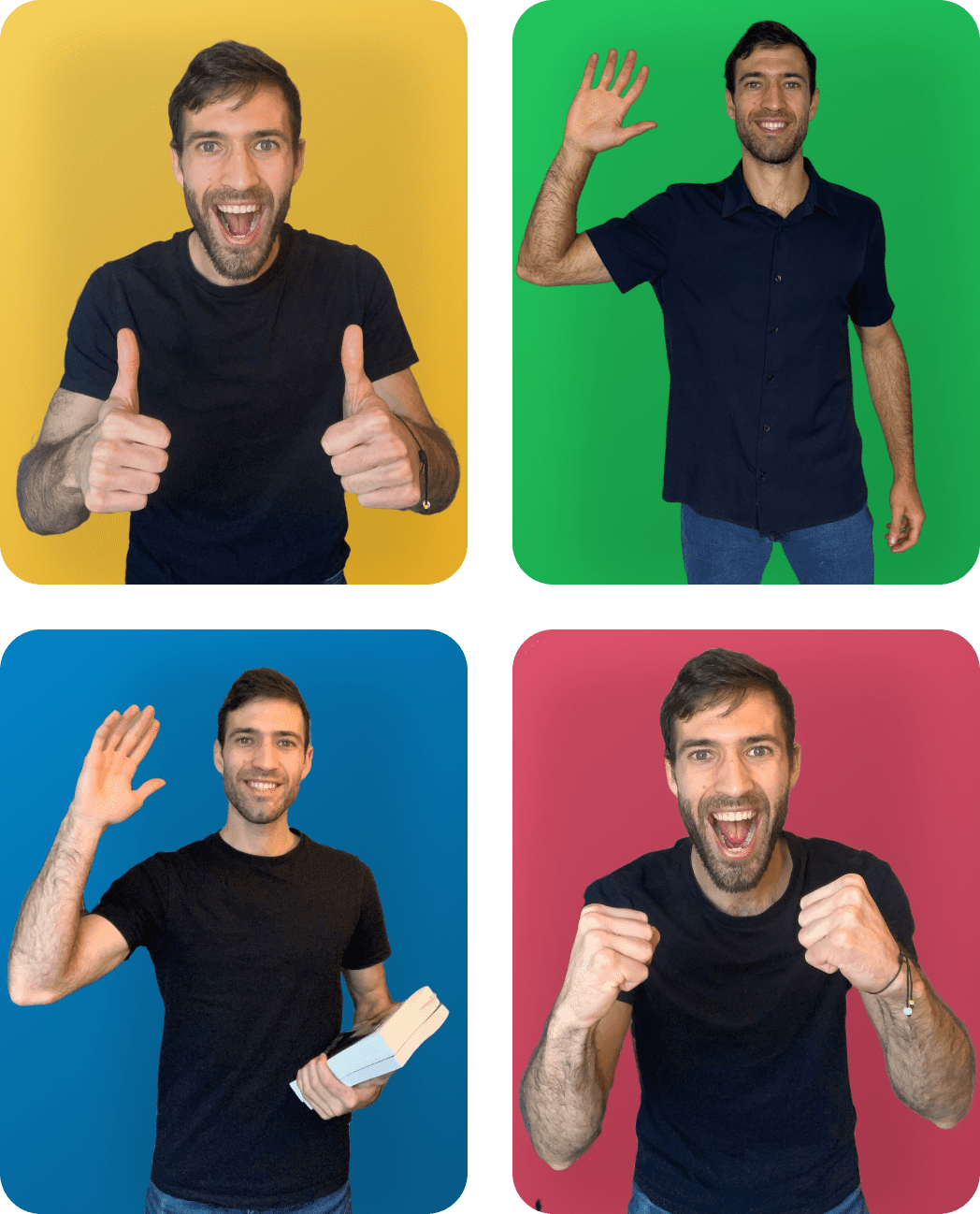 Santi grid of images